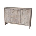 thumbnail image 5 of Tcbosik Farmhouse Storage Cabinet with 3 Doors, Multifunctional Buffet Sideboard with Adjustable Shelves, Accent Cabinet for Living Room, Dining Room, Entryway, Kitchen, Natural, 5 of 8