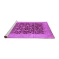 thumbnail image 2 of Ahgly Company Machine Washable Indoor Square Oriental Purple Industrial Area Rugs, 3' Square, 2 of 4