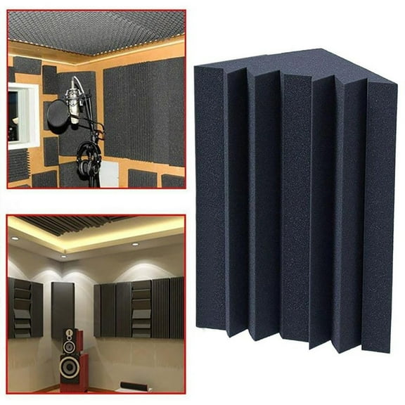 Manunclaims Soundproofing Foam Acoustic Bass Trap Corner Absorbers, Studio Foam Sound Proof Foam Panles Noise Dampening Wall Soundproofing Padding, Ideal for Studio, Home or Theater
