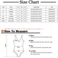 thumbnail image 3 of Traje de baño de bikini todo en uno cómodo sin espalda con estampado elegante para mujer OAVQHLG3B Store  lin121212, 3 of 4