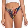 thumbnail image 1 of Fotbe Vibrant Rooster Painting Tanga Sin Costuras para Mujer con Estampado – Panties Invisibles, Transpirables y Cómodos para Uso Diario-Medium, 1 of 6