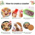 thumbnail image 5 of Goyunwell 8 Pack Diamond Art Coasters Kits - Highland Cow Diamond Painting Coasters Kit Set with Holder Cork Pads, DIY Cow Diamonds Art Non Slip Coaster Crafts Kits for Adults Beginners Gifts, 5 of 6