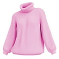 thumbnail image 4 of Fall Sweaters for Women Winter Clothing for Women Ribbed Turtleneck Pullover Sweater Soft Casual Comfortable Knit Top for Everyday Wear and Versatile Outfits, 4 of 4
