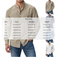 thumbnail image 3 of Gamivast Dress Shirts for Men Stand Collarlong Sleeve Button Down Blouses Casual Slim Fit Solid Tops Lightweight Work Office Outfits White S, 3 of 6