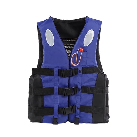 High Buoyancy Adjustable Strap Adult Life Vest With Reflective Strip Whistle For Kayaking Boating Swimming Watersports (1Pc)