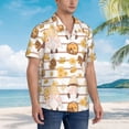 thumbnail image 5 of Goofa Cute Bee Gnome Hawaiian Shirt for Men, Unisex Summer Beach Casual Short Sleeve Button Down Shirts,Aloha Tropical Floral print shirt-Small, 5 of 9