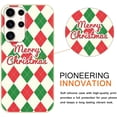 thumbnail image 2 of Christmas Beige Print Phone Case for Samsung Galaxy S20 FE/S20 Lite 6.5", Aesthetics Pattern Design Soft Silicone Xmas Cases, Shockproof Bumper Protector Camera Girls Women Cover, Christmas Grid, 2 of 6