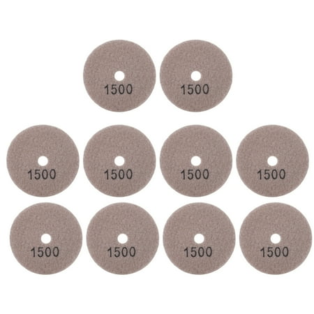

10Pcs 3in Sanding Discs Pads Buffing Polishing Diamond Marble Concrete Stones 1500 Mesh