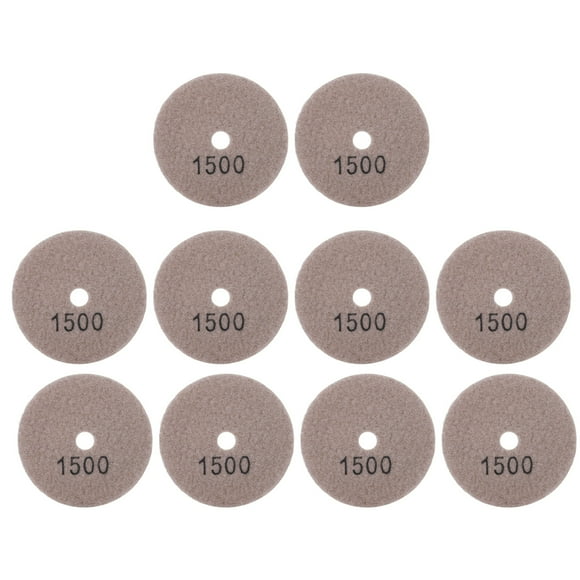 10Pcs 3in Sanding Discs Pads Buffing Polishing Diamond Marble Concrete Stones 1500 Mesh