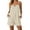 Khaki, variant on Utoimkio Striped Spaghetti Strap Romper Shorts for Women with Ruffled Neckline and Pockets