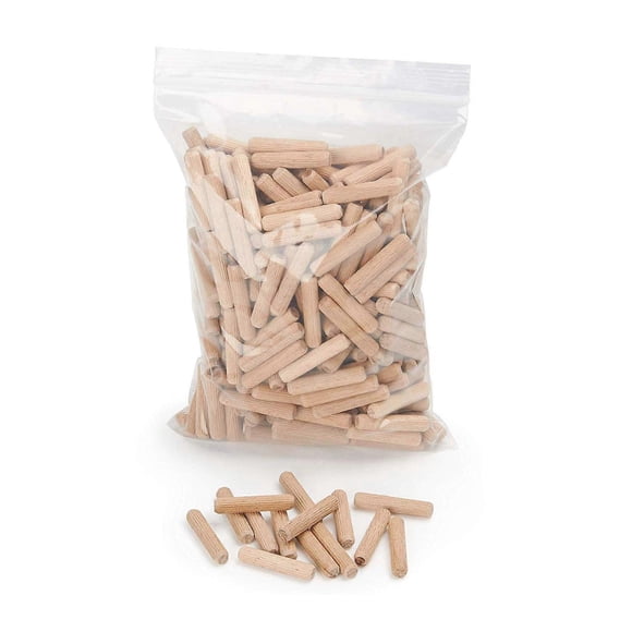 300 pieces Wooden dowels - Solid beech wood dowel 6x40 mm - reef dowels - Beech wood dowels 6x40 mm
