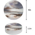 thumbnail image 1 of FMSHPON Oil Painting Texture Abstract Seascape Set of 8 Round Coaster for Drinks, Absorbent Ceramic Stone Coasters Cup Mat with Cork Base for Home Kitchen Room Coffee Table Bar Decor, 1 of 6