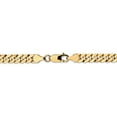 thumbnail image 4 of Leslie's Real 14kt Yellow Gold 6.1mm Flat Beveled Curb Chain; 20 inch; Lobster Clasp; for Adults and Teens; for Women and Men, 4 of 5
