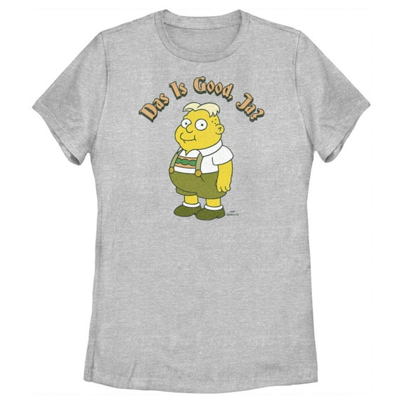 Women's The Simpsons Uter Das is Good, Ja? Graphic Tee Athletic Heather 2X Large