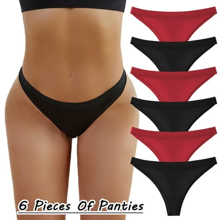 Aayomet Women S Panties Ladies Show Wear Fashion Soft Ice Silk Seamless Low Waist Lace Hollow Briefs BK1 XXL