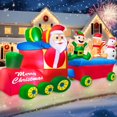 thumbnail image 1 of Tren de Navidad inflable TURNMEON de 8 pies x 4.5 pies con luces, 1 of 6