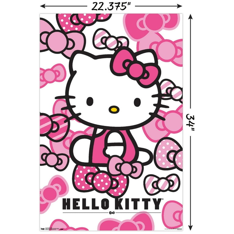 Trends International Hello Kitty - Bows Wall Poster, 22.375