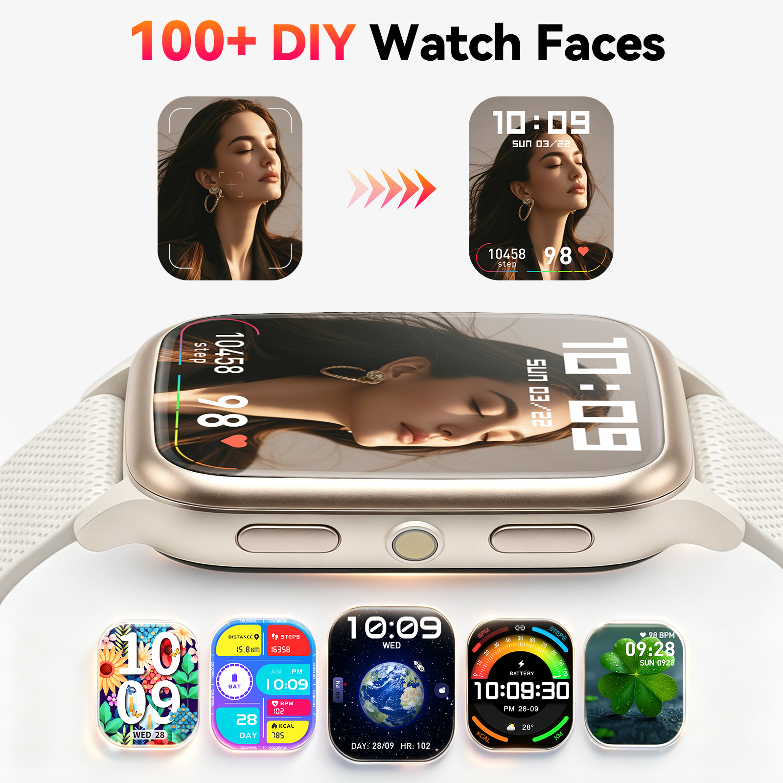 Joautrial Smart Watch, 1.93" HD Screen, 120 Sports Modes photo 4