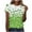 A#Multicolor, variant on Saint Patricks Day Shirt Women Clover Graphic T Shirt Short Sleeve Cotton T Shirts Round Neck Casual Women's Blouses Summer Basic Tees