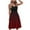 Wine Womens Summer Dress, variant on USSUMA Sundresses for Women Gradient Sleeveless Casual Dresses for Women A Line Cami Flowy Swing Midi Dresses Women Summer V Neck Beach Dresses Wedding Guest