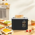 thumbnail image 6 of 2 Slice-Toaster,Touch Control LCD Screen,6 Shade Setting & Bread Selection,Removable Crumb Tray,Stainless Steel,900W,Black, 6 of 7