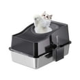 thumbnail image 1 of Cherish Stainless Steel Litter Box with Lid, Enclosed Litter Box with Cat Litter Mat and Scoop, Extra Large High Sided Cat Litter Trays Easy Clean Detachable, 1 of 7