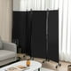 thumbnail image 2 of Biombo de 4 Paneles Costway Separador de Habitaciones Negro 225 x 30 x 173 cm, 2 of 10