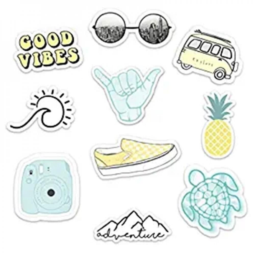 10pcs set stickers pack cute stickers aesthetic stickers for laptop car phone water bottle walmart com