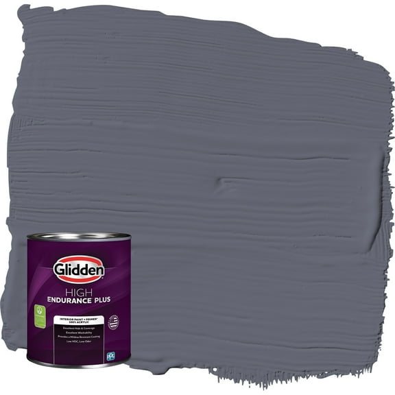 Glidden HEP Alley Cat / Purple Flat Interior Paint with Primer, 1 Quart