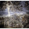 thumbnail image 2 of Michelangelo 21x20 Black Ornate Wood Framed with Double Matting Museum Art Print Titled - The Conversion of Saul, 2 of 4