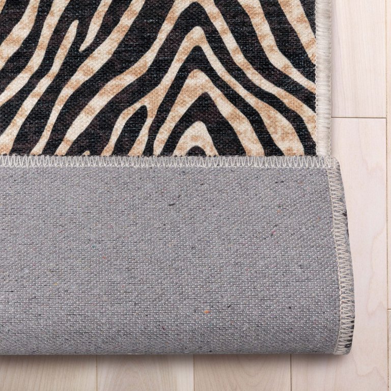 runrug Zebra Print Rug Runner - Width: 2 Foot