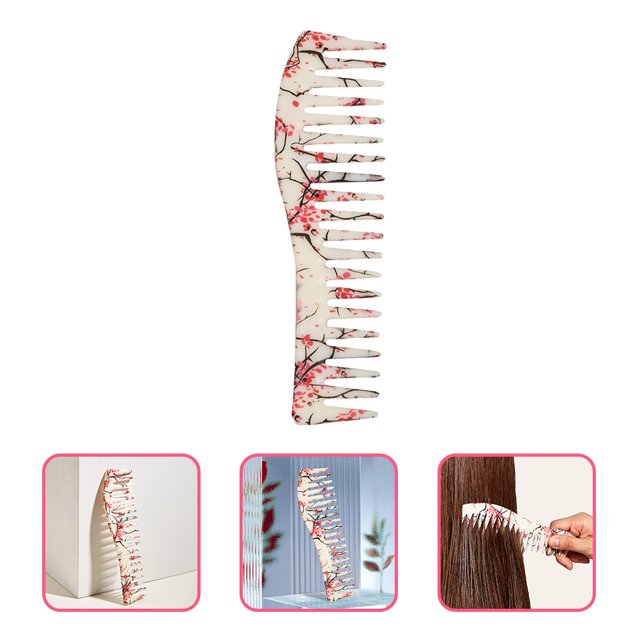 Minkissy 2Pcs Mens Styling Comb Anti Static De Tangling Scalp Massage Hairbrush For Men Daily Use
