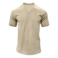 thumbnail image 3 of Guluxicc T Shirts V Neck for Mens Summer Short Sleeve Casual Trendy T Shirt for Business, 3 of 5