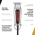 thumbnail image 3 of Wahl Professional Detailer Recortadora con cable Cuchilla en T ajustable Motor giratorio liviano Kit completo Borgoña, 3 of 5