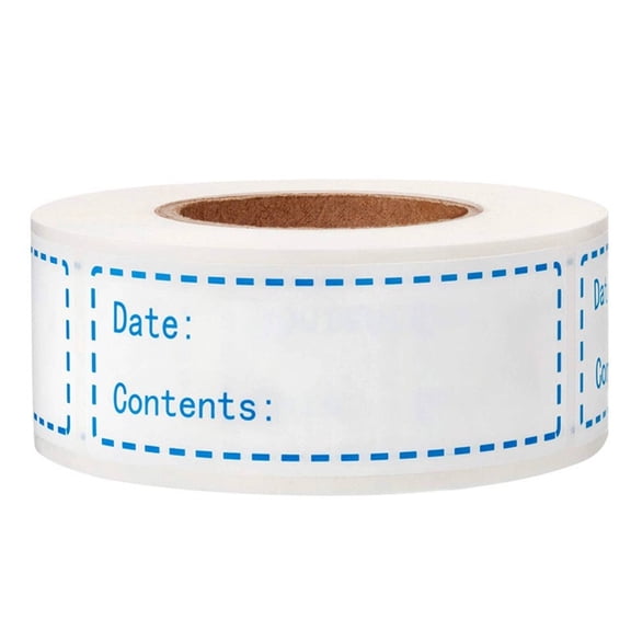 Self-Adhesive Removable: 150 Refrigerator Freezer Paper Label For Food Storage, Water Resistant Easy Clean