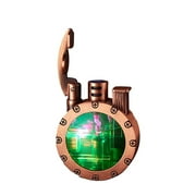 ICQOVD Vintage Antique Lighters,LED Vintage Metal Lighters,Clear Kerosene Lighters Vintage Steampunk Cool Unique,Mens Lighters
