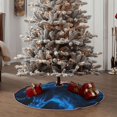 thumbnail image 4 of Bingfone Christmas Tree Skirt Mat Christmas Decoration Interior 48" -Ice Blue Fire Wolf, 4 of 6