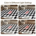 thumbnail image 7 of ODIKA 9'x12' Washable Area Rug Non-Shedding, Easy Care Buffalo Plaid Farmhouse Check With Hello Lettering Christmas Motif for Master Suite, California King, Under Bed, 7 of 7