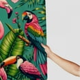 thumbnail image 3 of GOSMITH Bathroom Jungle Pattern with Toucan, Flamingo and Parrot Shower Curtain - Multiple Sizes White, 3 of 6