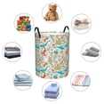 thumbnail image 3 of Lsque Wild Sea Life pattern Laundry Hamper Basket, Tall Woven Rope Hamper Basket for Clothes, Lightweight Storage Basket, Collapsible Waterproof-Small, 3 of 8