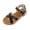 Black, variant on Xijirk Girls Sandals,Cross Strap Design Soft Comfortable EVA Material Lightweight Non Outdoor Beach Pool Summer Shoes,Kids Sandals,Black,15-18 Months
