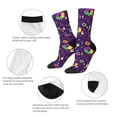 thumbnail image 6 of Goofa Mardi Gras and Donuts Printed Men's Crew Socks, Soft Durable Breathable Moisture-Wicking with Odor Control Cotton socks, 6 of 9