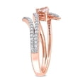 thumbnail image 2 of 3/8 Carat (Ctw) Morganite Open Wrap Ring in 10K Rose Gold with Diamonds, 2 of 5