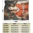 thumbnail image 5 of Soft Flannel Fleece Blanket Zac Efron Plush Throw Cozy Blankets for Couch Sofa 40"x30", 5 of 7