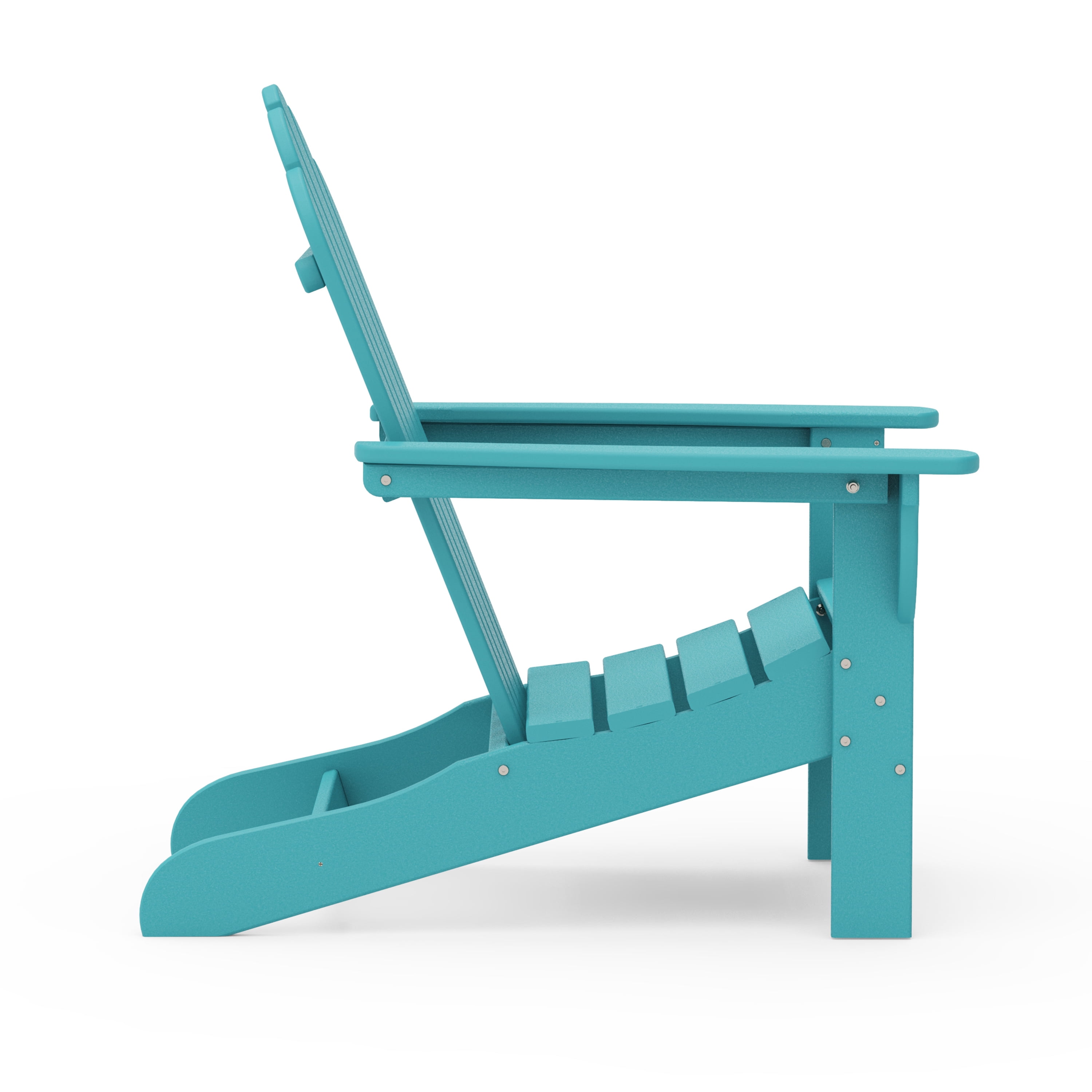 Better Homes & Gardens by POLYWOOD Southlake Outdoor Flowerback Adirondack Chair, All-Weather HDPE, Patio Seat, Aruba