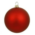 thumbnail image 2 of Vickerman 12" Red Matte Ball Christmas Ornament, 2 of 2