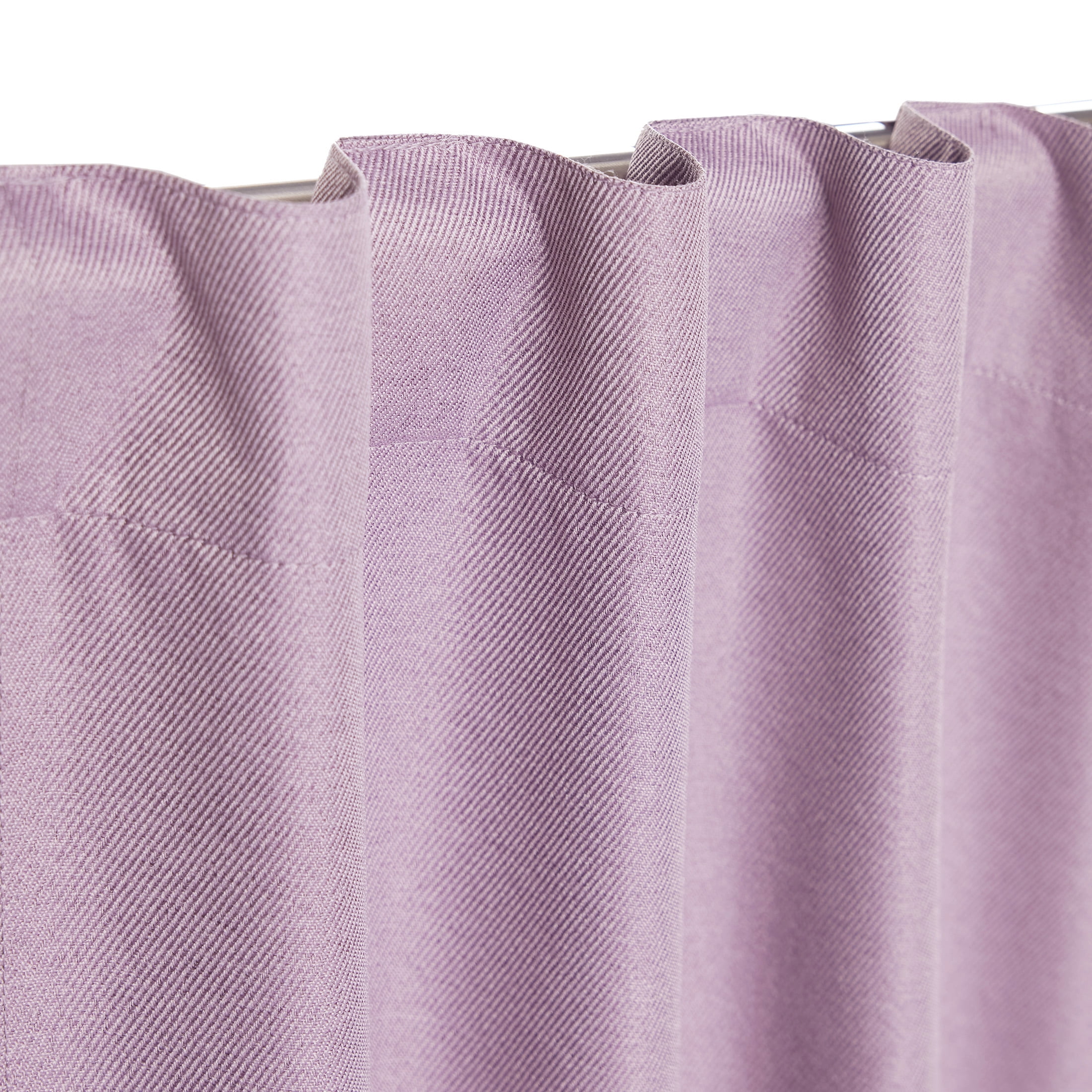 Mainstays Hazy Purple Solid Blackout Rod Pocket with Back Tabs Curtain Panel Pair, Set of 2, 30" W x 84" L