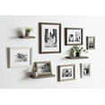 thumbnail image 3 of Kate and Laurel Bordeaux Gallery Wall Frame and Shelf Kit, Set of 10, 7 Frames and 3 Shelves, Gray and White, 3 of 9