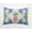 Blue, variant on Simply Daisy, 14" x 20" Pineapple and Spike Purple Abstract Decorative Outdoor Pillow