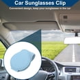 thumbnail image 2 of Unique Bargains Car Sunglasses Clip Magnetic Universal Sun Visor Eyeglasses Holder Clip PU Leather Blue 9x4.5cm 1 Pcs, 2 of 6